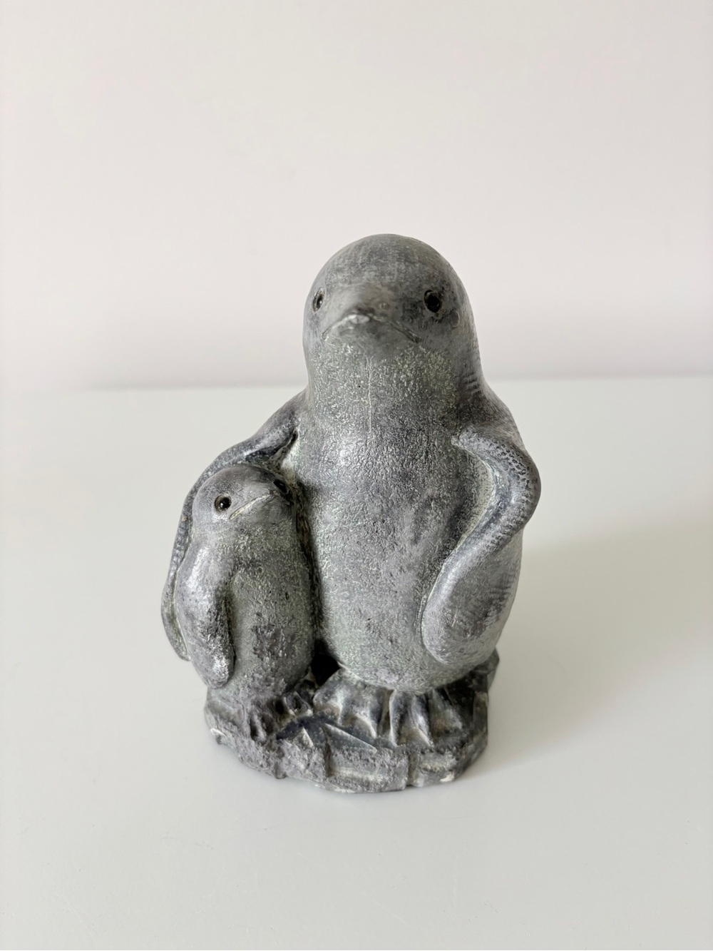1962 Wolf Original Canadian Edmund Wolf 
Penguins Sculpture Canada